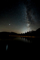 Milky Way over Lake Minnewanka