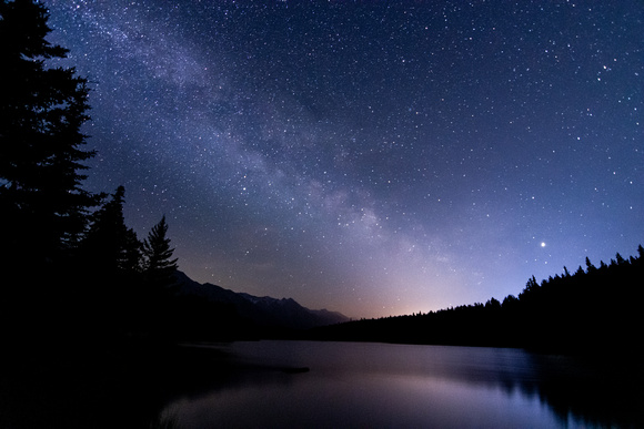 Milky Way over Two Jack Lake